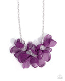 Paparazzi - Fancy Fabric - Purple Necklace