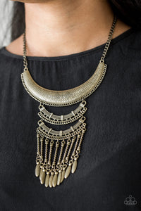 Paparazzi - Eastern Empress - Brass Necklace