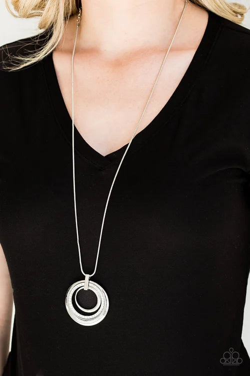 Paparazzi - Gather Around Gorgeous - Long white Necklace