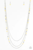 Paparazzi - Colorful Cadence - Yellow Long Necklace