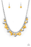 Paparazzi - Flirtatiously Florida - Yellow Necklace