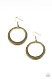 Paparazzi - Mayan Mantra - Brass Earrings