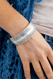 Paparazzi - Desert Peaks - Silver Cuff Bracelets