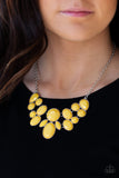 Paparazzi - Demi-Diva - Yellow Necklace