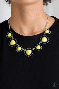 Paparazzi - Make A Point - Yellow Necklace