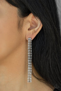 Paparazzi - Stellar Starlight - Black Earrings