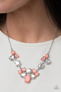 Paparazzi - Ethereal Romance – Orange Necklace