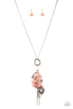 Paparazzi - AMOR to Love - Long Orange Necklace