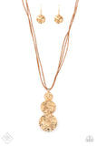 Paparazzi - Circulating Shimmer - Long Gold Necklace