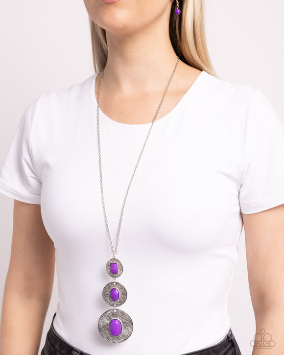 Paparazzi - Talisman Trendsetter - Long Purple Necklace