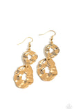 Paparazzi - Gallery Gravitas - Gold Earrings