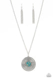 Paparazzi Necklace - Targeted Tranquility - Long Blue Necklace