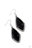 Paparazzi - Deco Dazzle - Black Earrings