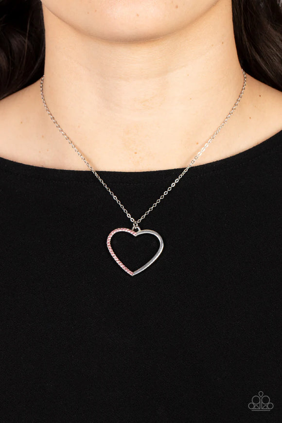 Paparazzi - Love to Sparkle - Pink Necklace