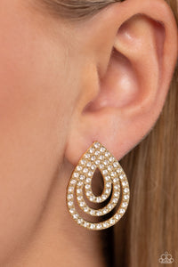 Paparazzi - Red Carpet Reverie - Gold Earrings