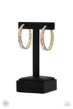 Paparazzi - GLITZY By Association - Gold Hoops Earrings