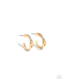 Paparazzi - Horoscopic Helixes - Gold Small Hoop Earrings