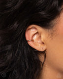 Paparazzi - Barbell Beauty - Gold Cuff Earrings