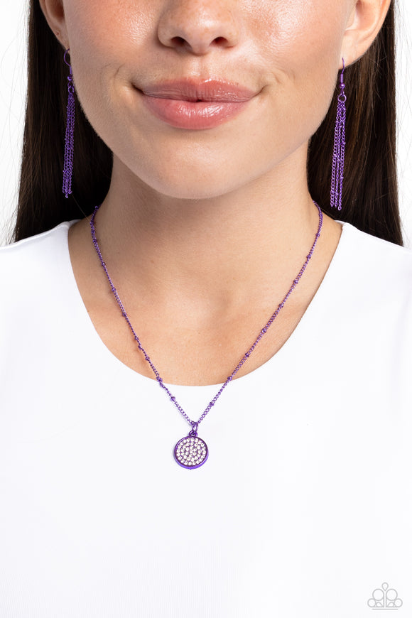 Paparazzi - Bejeweled Basic - Purple Necklace