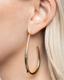 Paparazzi - Exclusive Element - Gold Hoop Earrings