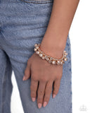 Paparazzi - Bauble Beginning - Rose Gold Bracelet