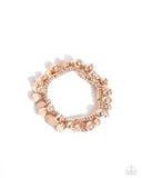 Paparazzi - Bauble Beginning - Rose Gold Bracelet