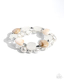 Paparazzi - Everyday Essentials - White Bracelet