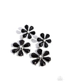 Paparazzi - A Blast of Blossoms - Black Earrings