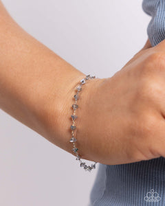 Paparazzi - Chiseled Character - Silver Bracelet