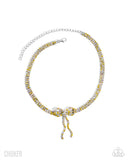Paparazzi - Buckingham Bow - Yellow Necklace