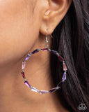 Paparazzi - Bounce Around - Purple Earrings