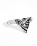 Paparazzi - Pressure Point - White Cuff Bracelet