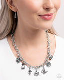 Paparazzi - Good Luck To You - White Necklace