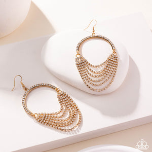 Paparazzi - Ostentatious Opulence - Gold Earrings
