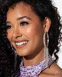 Paparazzi - Jaw-Dropping Jubilee - Silver Rhinestone Earrings