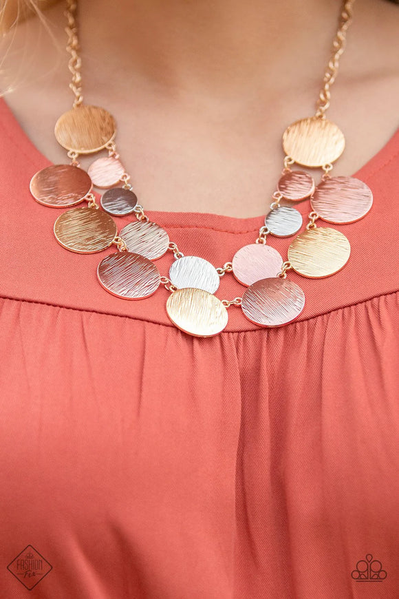 Paparazzi - Stop and Reflect - Multicolored Necklace