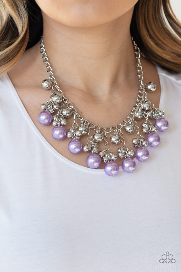 Paparazzi Accessories - Pearl Appraisal - Purple Necklace - Travona's Dazzling Jewels