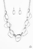 Paparazzi Accessories - Very Avant-Garde - Silver Necklace - Travona's Dazzling Jewels