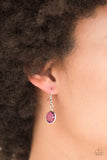 Paparazzi Accessories - Glassy Glamorous - Long Purple Necklace - Travona's Dazzling Jewels