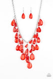 Paparazzi Accessories - Irresistible Iridescence - Red Necklace - Travona's Dazzling Jewels