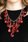 Paparazzi Accessories - Irresistible Iridescence - Red Necklace - Travona's Dazzling Jewels