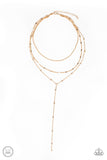 Paparazzi Accessories - Think Like A Minimalist - Gold Necklace - Travona's Dazzling Jewels