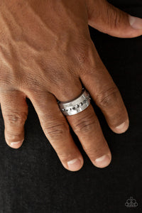 Paparazzi Men's Accessories - Reigning Champ - Silver Ring - Travona's Dazzling Jewels