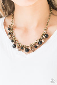 Paparazzi Accessories - The GRIT Crowd - Black Necklace - Travona's Dazzling Jewels