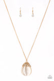 Paparazzi Accessories - Nightcap and Gown - Gold Pendant Necklace - Travona's Dazzling Jewels