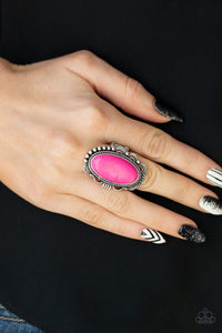 Paparazzi Accessories - Chasing Starlight - White Ring - Travona's Dazzling Jewels