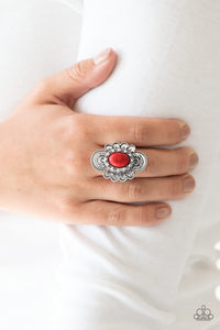 Paparazzi Accessories - Basic Element - Red Ring - Travona's Dazzling Jewels