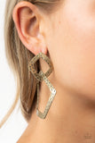 Paparazzi - Scrap Yard - Brass Earrings