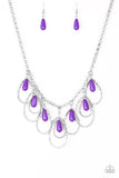 Paparazzi Accessories - Tango Tempest - Purple Necklace - Travona's Dazzling Jewels