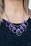 Paparazzi Accessories - Tango Tempest - Purple Necklace - Travona's Dazzling Jewels